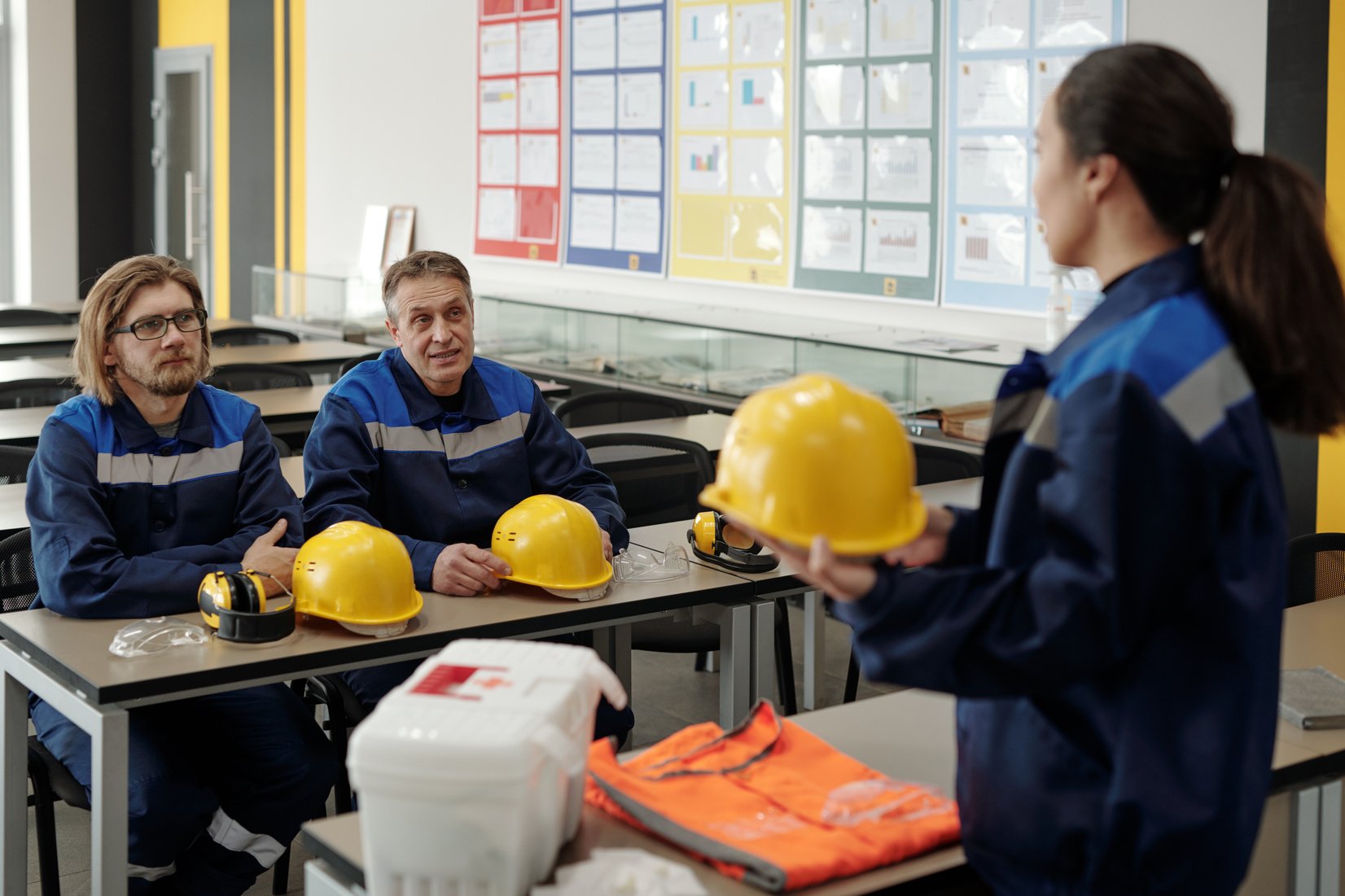 Instructor Explaining Occupational Safety Rules